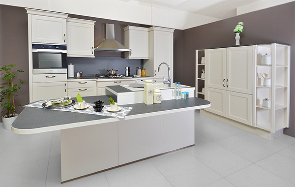 Elegant White Kitchen Design by Ixina German Kitchen in Dubai