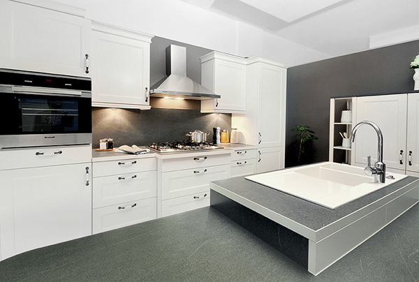 Elegant White Kitchen Design by Ixina German Kitchen in Dubai